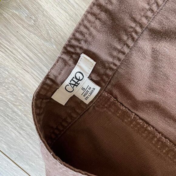 Cato Chocolate Brown Low Rise Maxi Cargo Skirt Vintage Y2K Womens 16 Boho Grunge - Picture 6 of 8